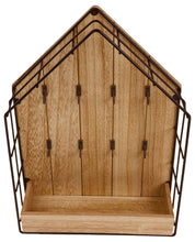 Load image into Gallery viewer, Wood & Wire House Key Storage Unit