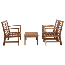 Load image into Gallery viewer, 4 Piece Garden Lounge Set Solid Acacia Wood