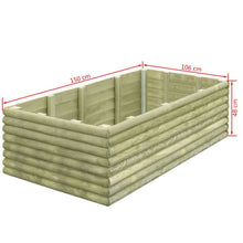 Load image into Gallery viewer, Garden Raised Bed Impregnated Pinewood 19 mm