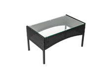 Load image into Gallery viewer, Rattan Garden Furniture Set Weather Resistant, Comfortable- 4 pcs Black