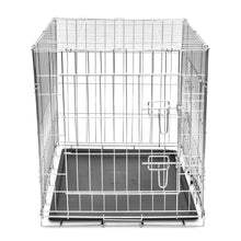 Load image into Gallery viewer, Dog Crate 2/3 Doors w/Tray Fold Metal Pet Cage Kennel House 30"/37"/43"/48"