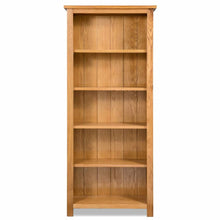 Load image into Gallery viewer, 5-Tier Bookcase 60x22.5x140 cm Solid Oak Wood