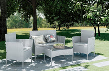 Load image into Gallery viewer, 4 Piece Rattan Garden Furniture Set