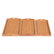 Load image into Gallery viewer, Tray With Handles, Three Piece Suit, Wood Color