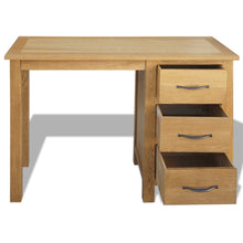 Load image into Gallery viewer, Desk with 3 Drawers 106x40x75 cm Solid Oak Wood