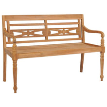 Load image into Gallery viewer, Solid Teak Wood Batavia Bench Outdoor Garden Loung Seating 47.2"/59.1"