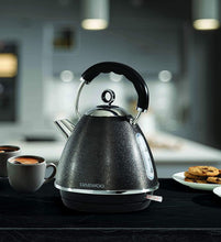 Load image into Gallery viewer, Daewoo Glace Noir 1.7L Pyramid Sparkling Kettle Removable Limescale Filter