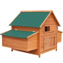 Load image into Gallery viewer, Chicken Coop Wood Hen Poultry Run w/Double Nest Box Multi Colours