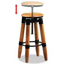 Load image into Gallery viewer, Bar Stools 2 pcs Solid Mango Wood