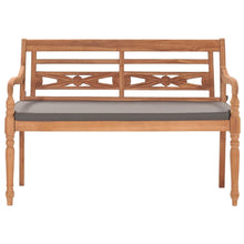 Load image into Gallery viewer, Solid Teak Wood Batavia Bench Outdoor Garden Loung Seating 47.2"/59.1"