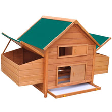 Load image into Gallery viewer, Chicken Coop Wood Hen Poultry Run w/Double Nest Box Multi Colours