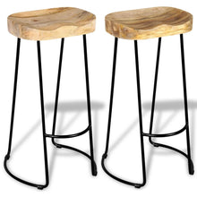 Load image into Gallery viewer, Bar Stools 2 pcs Solid Mango Wood