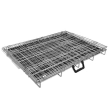 Load image into Gallery viewer, Dog Crate 2/3 Doors w/Tray Fold Metal Pet Cage Kennel House 30"/37"/43"/48"