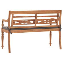 Load image into Gallery viewer, Solid Teak Wood Batavia Bench Outdoor Garden Loung Seating 47.2"/59.1"
