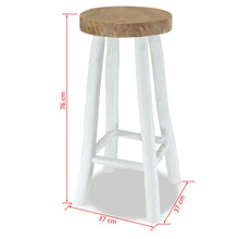 Load image into Gallery viewer, Bar Stool Solid Teak Wood
