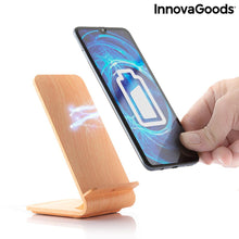 Load image into Gallery viewer, Qistan Wood Effect Wireless Charger with Stand
