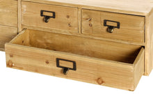 Load image into Gallery viewer, Wide 6 Drawers Wood Storage Organizer 80 x 15 x 20 cm