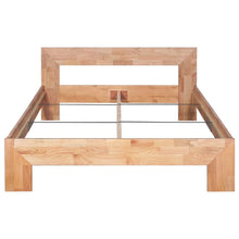 Load image into Gallery viewer, Lacquered Bed Frame Solid Oak Wood