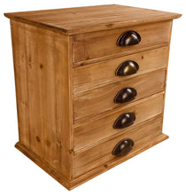 Load image into Gallery viewer, Solid Wood Trinket With 5 Drawers 38cm