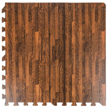Load image into Gallery viewer, Eva Mat 8mm Large 60x60cm Dark Wood 4 Pc AS-54206 DGI-4075 ZIZ001679