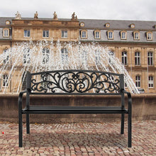 Load image into Gallery viewer, 50" Iron Outdoor Courtyard Decoration Park Leisure Bench