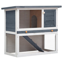Load image into Gallery viewer, Outdoor Rabbit Hutch 1-Door Wood Animal Cage Living House Multi Colors