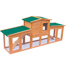 Load image into Gallery viewer, Outdoor Large Rabbit Hutch Wood Small Animal Habitat Cage Multi Colors
