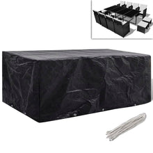 Load image into Gallery viewer, Garden Furniture Cover 8 Person Poly Rattan Set 10 Eyelets 229x113cm