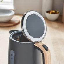 Load image into Gallery viewer, Tower Scandi Cordless Rapid Boil Kettle 1.7L 3000w Grey/Wood Accents