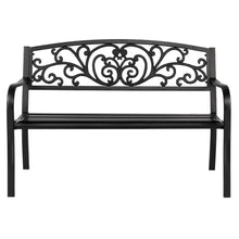 Load image into Gallery viewer, 50" Iron Outdoor Courtyard Decoration Park Leisure Bench