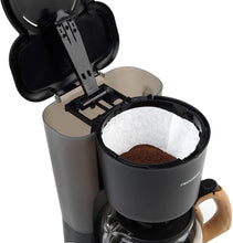 Load image into Gallery viewer, Progress Scandi 1.25Lt Coffee Maker Black & Wood Effect Stylish Finish