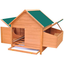 Load image into Gallery viewer, Chicken Coop Wood Hen Poultry Run w/Double Nest Box Multi Colours