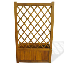 Load image into Gallery viewer, Garden Raised Bed with Trellis Solid Acacia Wood