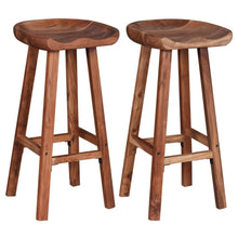 Load image into Gallery viewer, Bar Stools 2 pcs Solid Acacia Wood