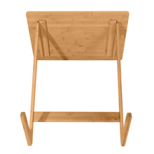 Load image into Gallery viewer, 60x40x65cm Z-shaped Bamboo Sofa Side Table Sandal Wood Color