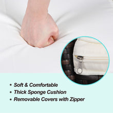 Load image into Gallery viewer, 3 PCS Rattan Wicker Furniture Set 2 Seater, PE Rattan Garden Patio Garden Furniture Bistro Set, Outdoor Seating Garden Chairs Set Of 2 with Coffee Table for Garden Patio Bistro Porch Balcony