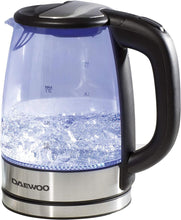Load image into Gallery viewer, Daewoo Electric Iluminated Glass Body Kettle Hot Water Boiler Auto Shut-off