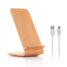 Load image into Gallery viewer, Qistan Wood Effect Wireless Charger with Stand