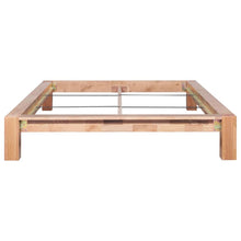 Load image into Gallery viewer, Lacquered Bed Frame Solid Oak Wood
