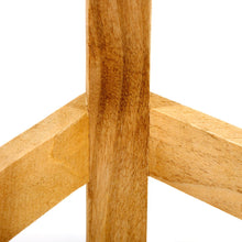 Load image into Gallery viewer, Plain Wood Three Legged Stool Standing at 23cm High