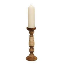 Load image into Gallery viewer, Natural Interiors Mango Wood Candlestick, 35cm.