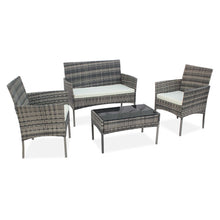 Load image into Gallery viewer, OSHION Outdoor Living Room Balcony Rattan Furniture Four-Piece-Gray