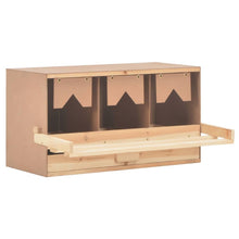 Load image into Gallery viewer, Solid Pine Wood Chicken Laying Nest 3 Compartments Box Multi Sizes