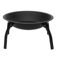 Load image into Gallery viewer, 22" Four - legged Folding Iron Brazier Wood Burning Fire Pit Decoration for Backyard Poolside