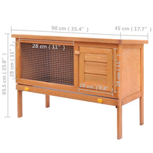 Load image into Gallery viewer, Outdoor Rabbit Hutch 1 Layer Wood Pet Cage Raised Bunny Multi Colors