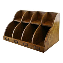 Load image into Gallery viewer, Mango Wood 8 Section Desktop Organiser