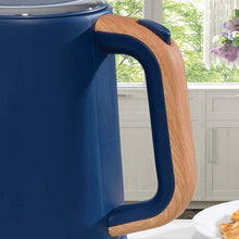 Load image into Gallery viewer, Daewoo Stockholm 1.7L Cordless Kettle Wood Effect Handle | On/Off Switch with Light Indicator | Matte Finish Plastic Body with Chrome Detail | Otter Control | Cordless Design | 1850-2200W - Navy Blue