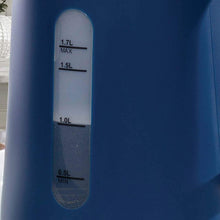 Load image into Gallery viewer, Daewoo Stockholm 1.7L Cordless Kettle Wood Effect Handle | On/Off Switch with Light Indicator | Matte Finish Plastic Body with Chrome Detail | Otter Control | Cordless Design | 1850-2200W - Navy Blue