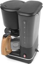 Load image into Gallery viewer, Progress Scandi 1.25Lt Coffee Maker Black &amp; Wood Effect Stylish Finish
