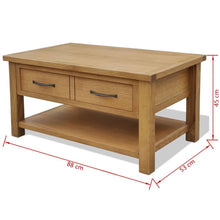 Load image into Gallery viewer, Coffee Table 88x53x45 cm Solid Oak Wood

